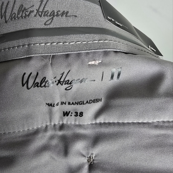 Walter Hagen, NWT, Perfect 11 Raspberry Pink Seersucker Golf Shorts, Size 38 - Picture 10 of 14